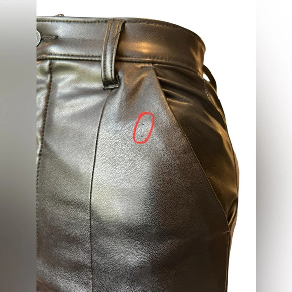 Abercrombie & Fitch Curve Love Skinny Ultra High Rise Faux Leather Pants 24/00 - Picture 10 of 16